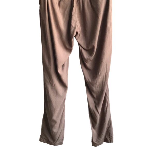 Bridge & Burn Market Straight Leg Pants Size S Taupe Tencel Linen Workwear - Picture 7 of 12